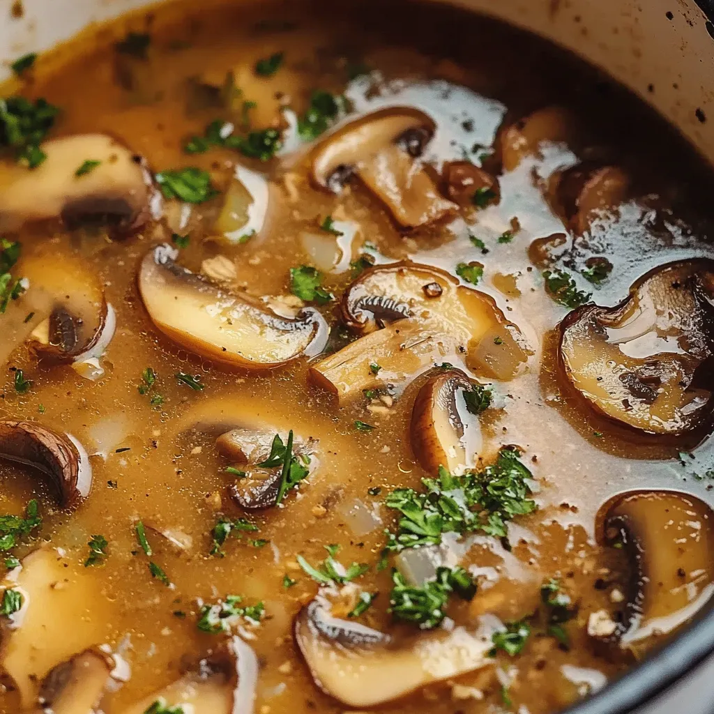 Crémeuse Soupe aux Champignons Hongroise