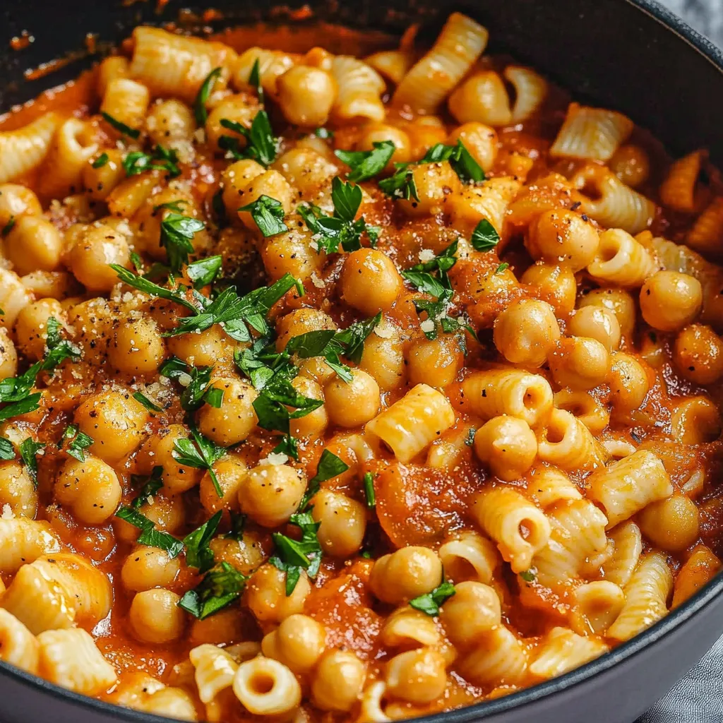 Kichererbsen-Paprikash - Einfaches vegetarisches Gericht