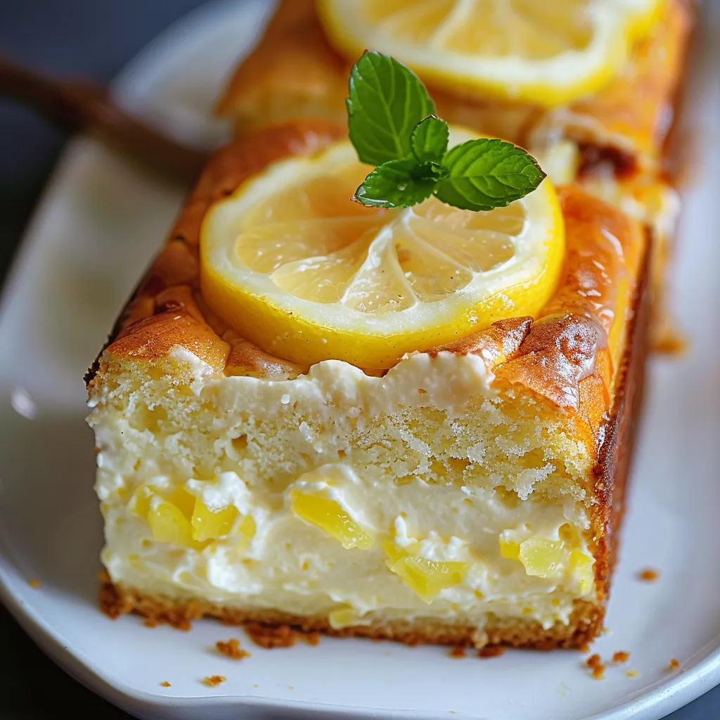 Crémeux Cake au Citron et Fromage Frais