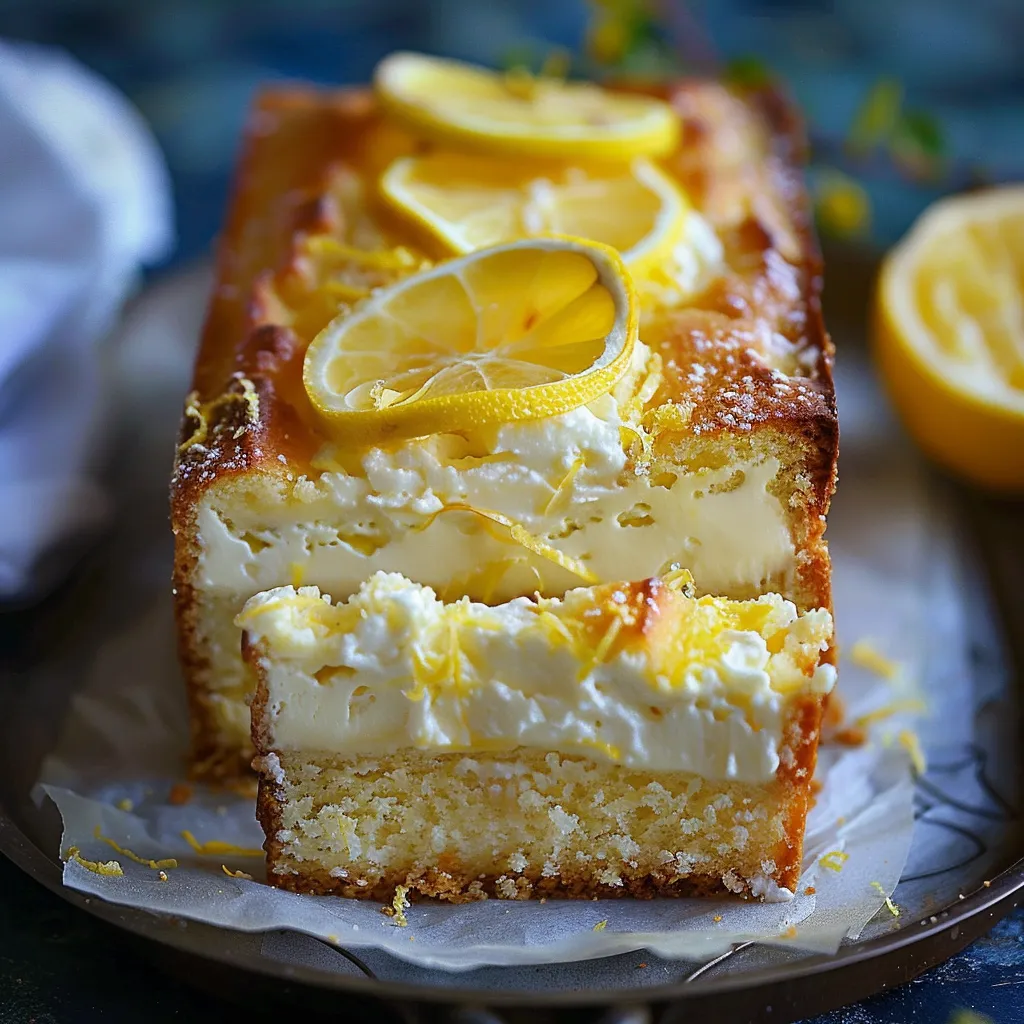 Zitronen-Frischkäse-Kuchen - Einfach und Lecker