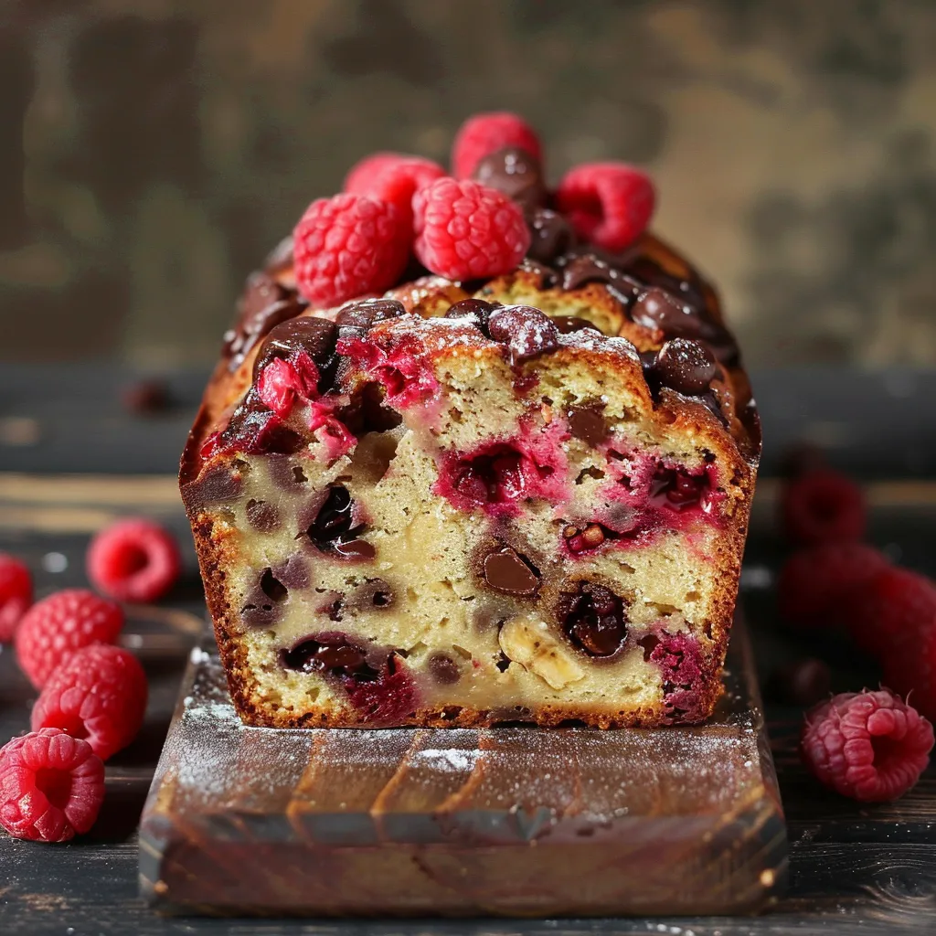 Schokoladiges Bananenbrot mit Frucht