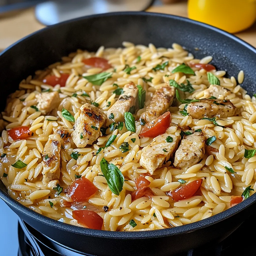 Una cacerola llena de arroz con verduras y carne.