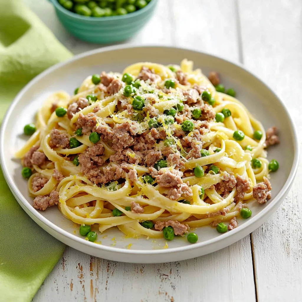 Una cena de pasta con carne y verduras.