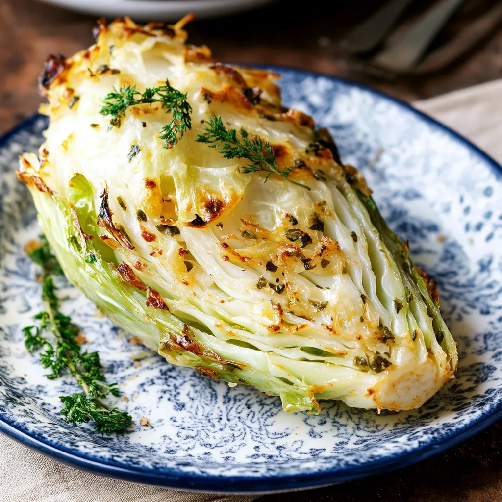 Ein Stück Kohl auf einem Plate.