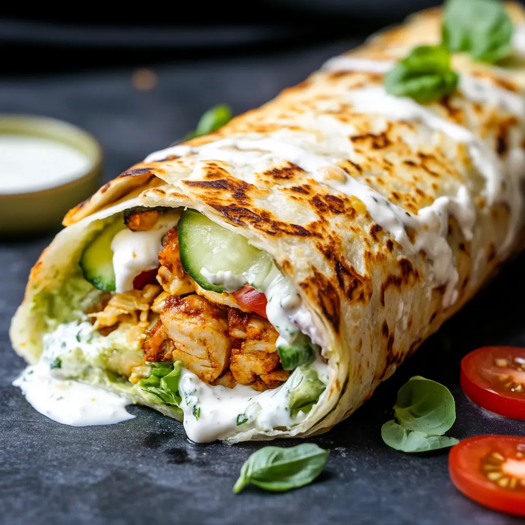 Ein Sandwich mit Käse, Zucchini, Tomaten und Lettuce auf einem Tisch.