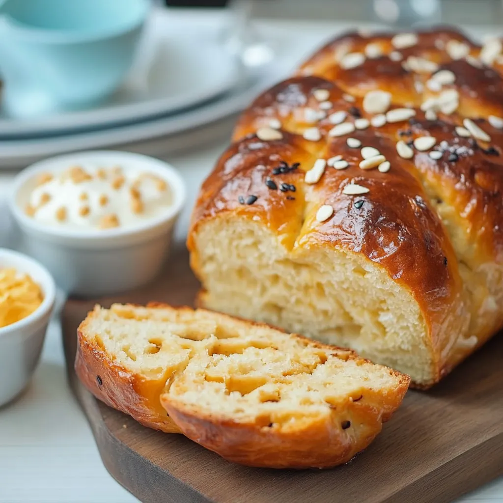 Ein Baguette mit Nüssen auf einem Tisch.