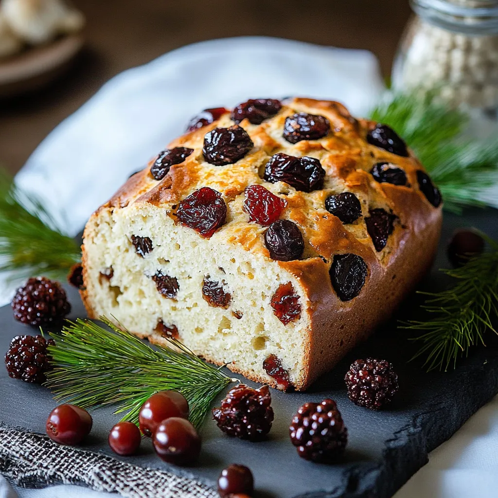 Ein Bread mit Zwergbeeren auf einem Tisch.