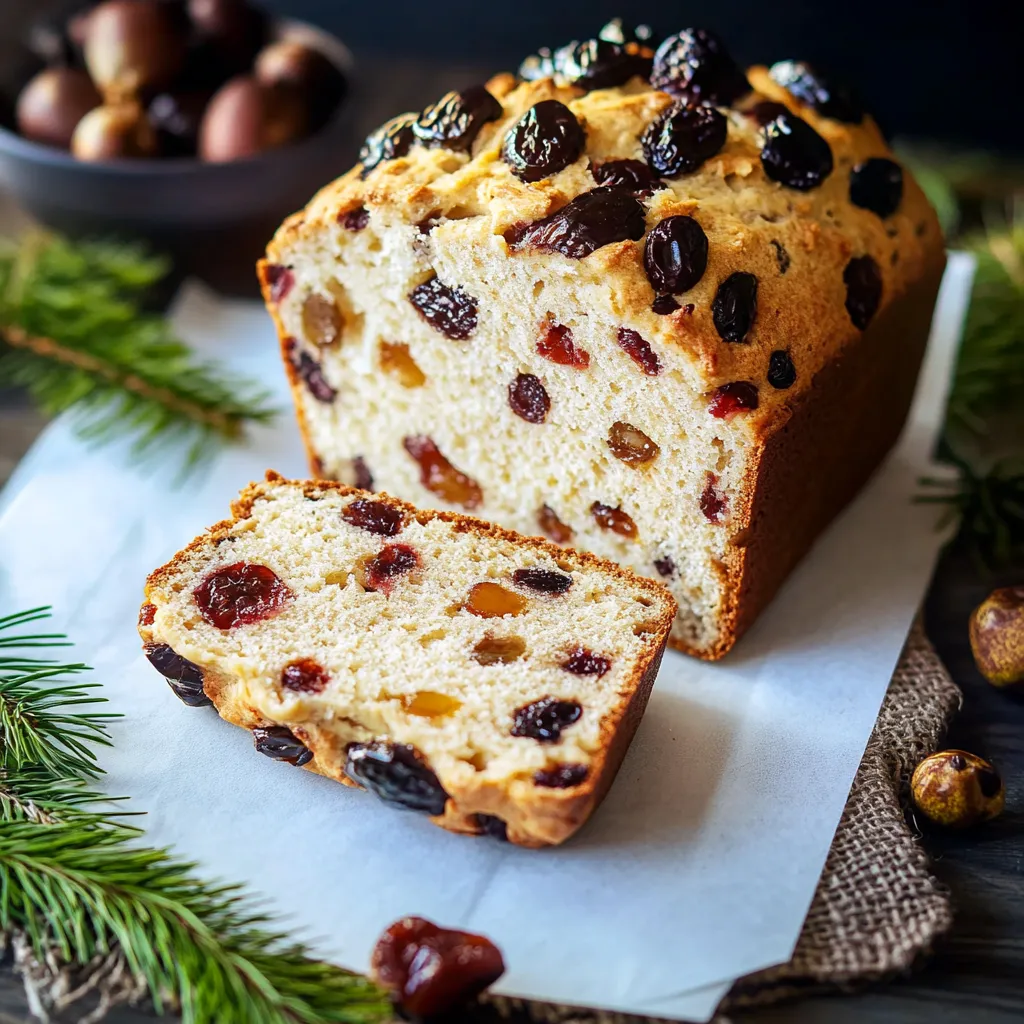 Ein Bread mit Zitrusfrüchten und Nüssen.