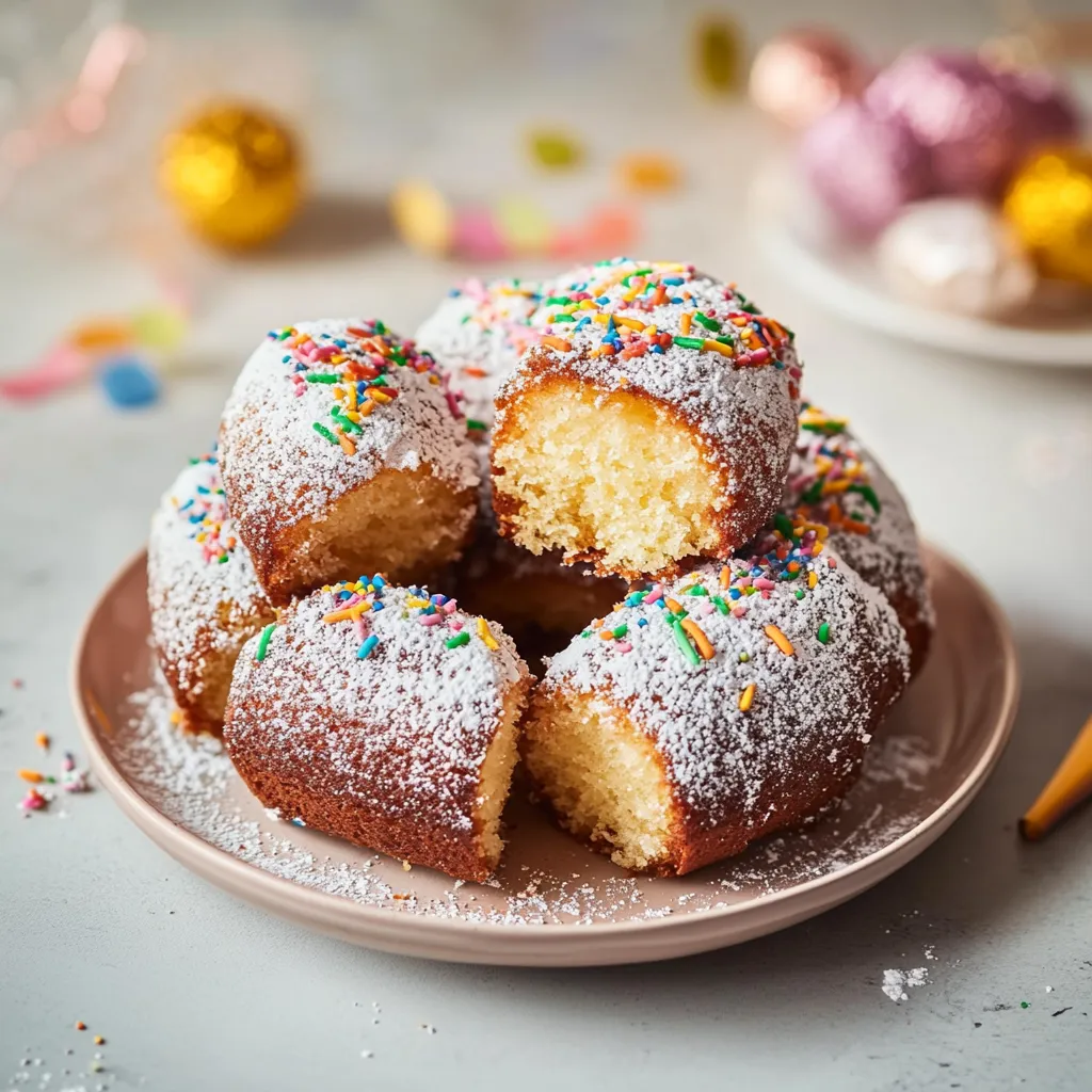 Eine Platte mit sechs Kuchen, die mit Schokoladenglasur und Schokoladensplittern garniert sind.