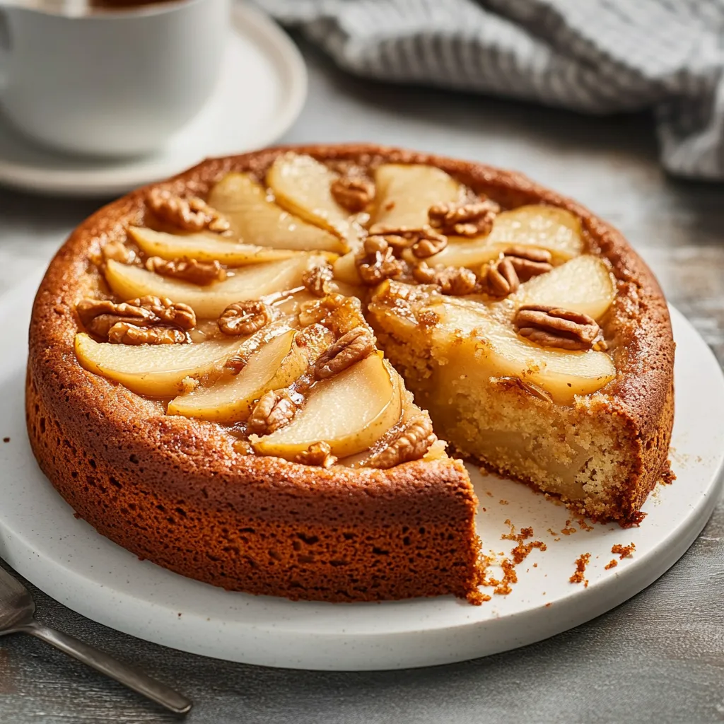 Eine Apple-Kuchen-Piece auf einem weißen Platter.
