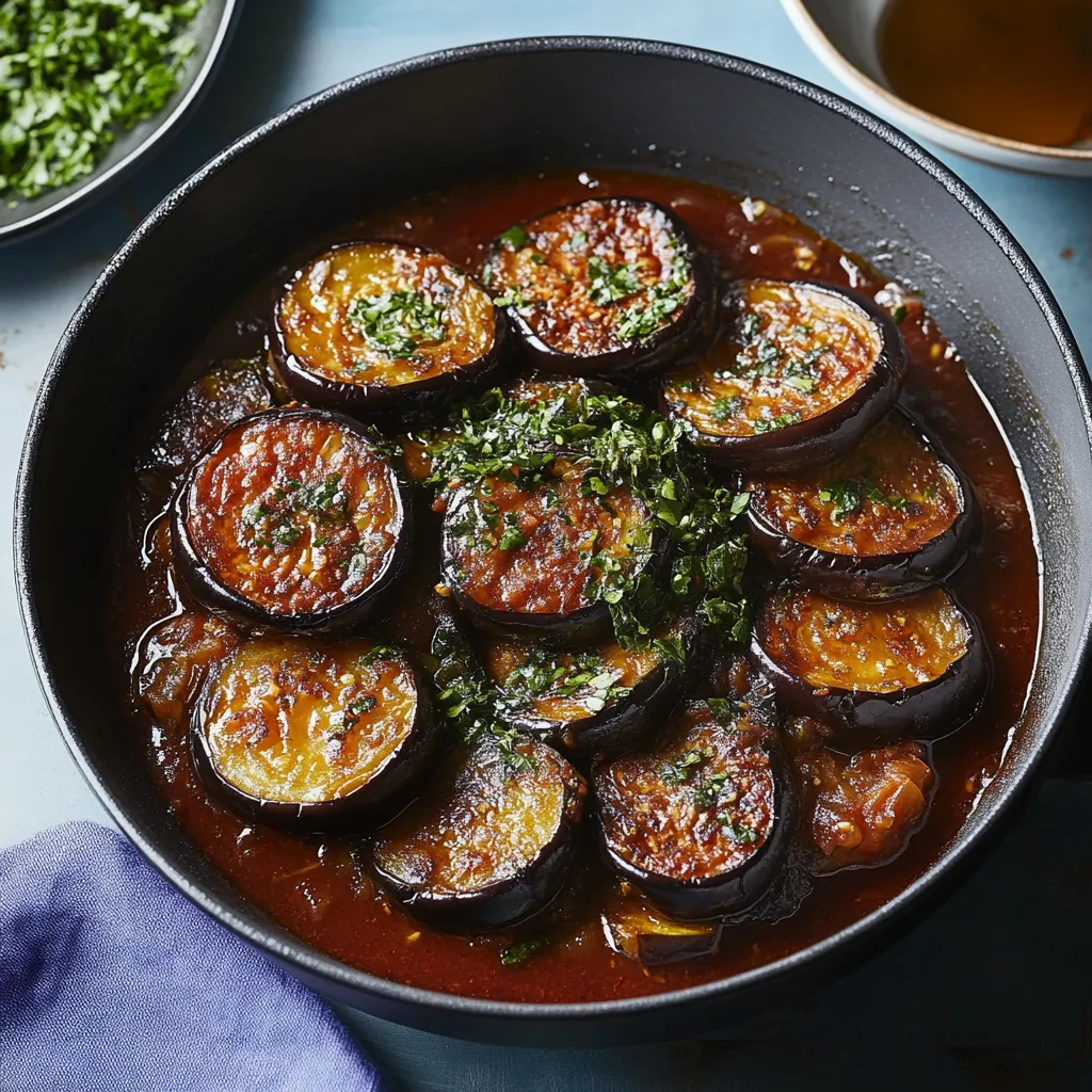 Ein schwarzes Töpfchen mit einer Mischung aus Zwiebeln, Tomaten, Paprika und Zucchini.