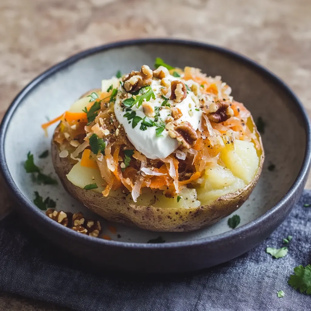 Ein Schälchen mit Nüssen, Mayonnaise und Zwiebeln auf einem Teller.