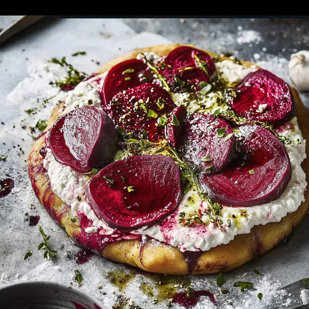 Eine Beilage mit roten Beeren und Koriander auf einem Teller.