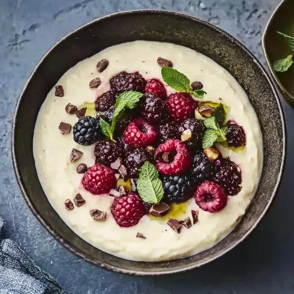 Ein Glas mit einer Mischung aus Raspberry, Chocolate, Nuts und Mint.