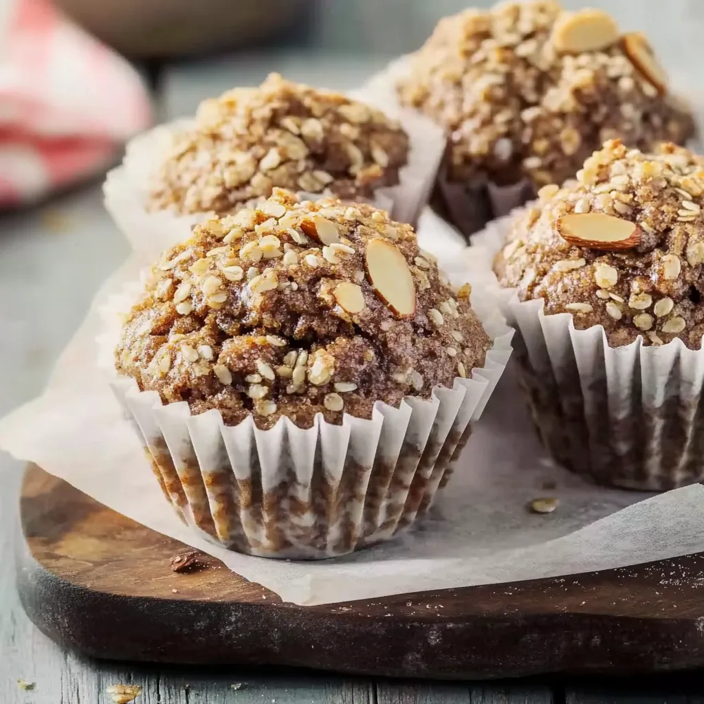 Eine Schüssel mit sechs Muffins auf einem Teller.