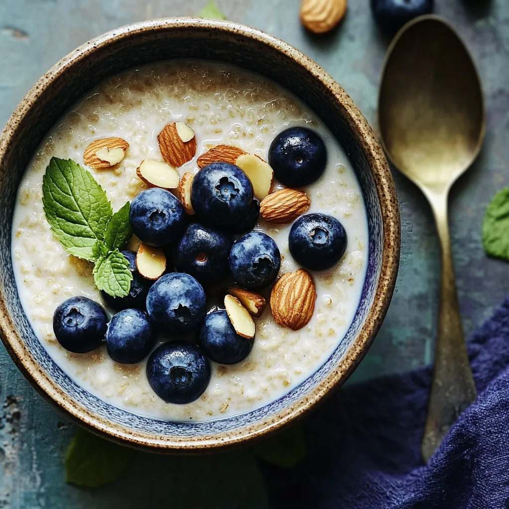 Ein Glas mit Nüssen, Blaubeeren und Granola.