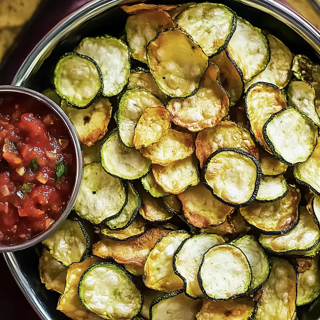 Ein Schälchen mit Zucchini-Kichererbsen-Frittaten und einer Sauce.