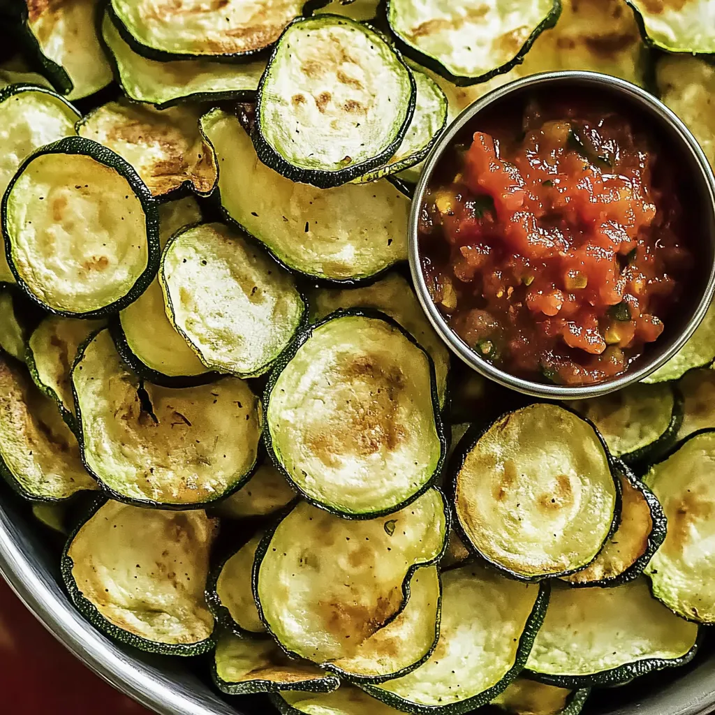 Ein Becher mit Zucchini-Paprika-Püree und einer Sauce darin.