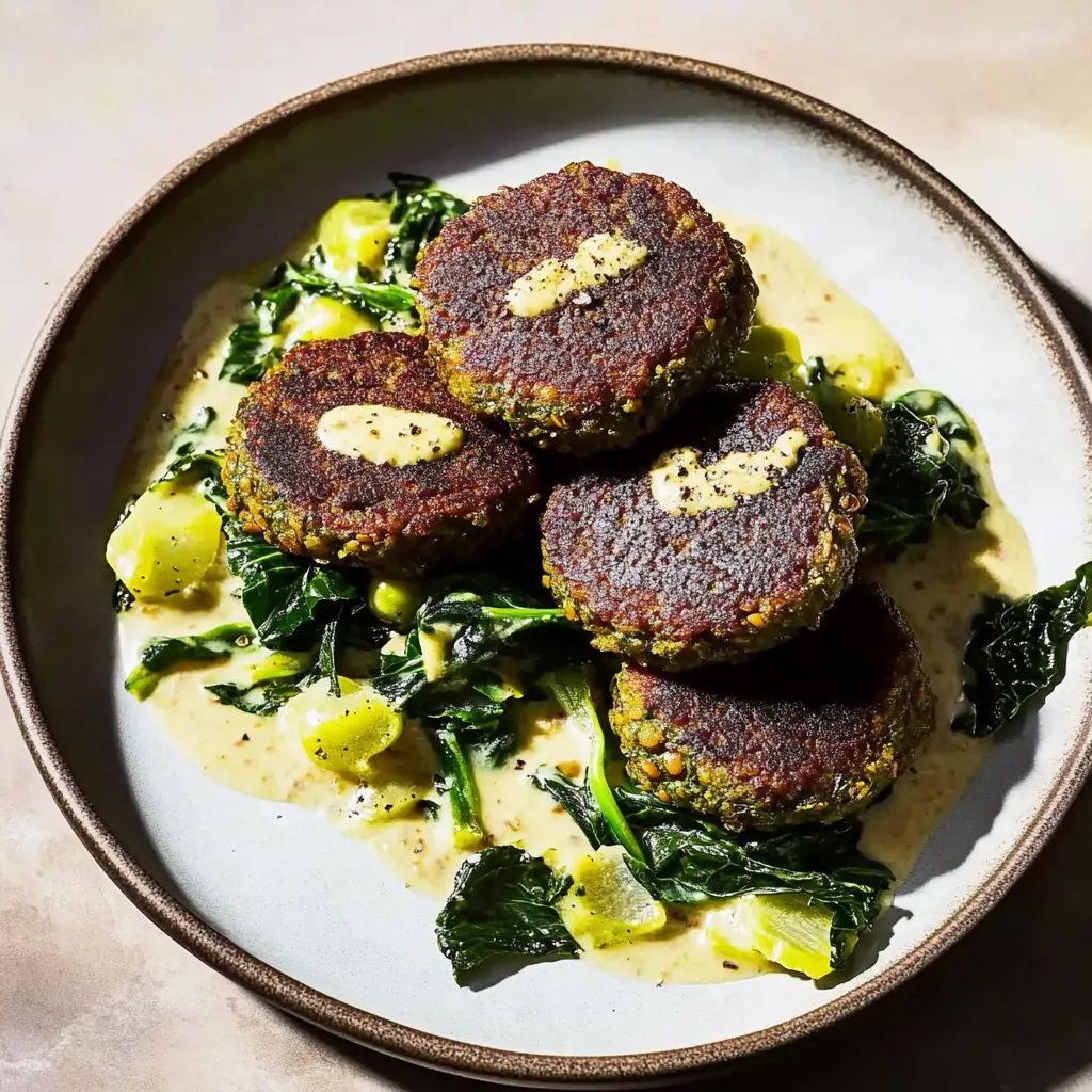 Ein Plate mit einer Mischung aus Broccoli, Kokosnuss und Zwiebeln.