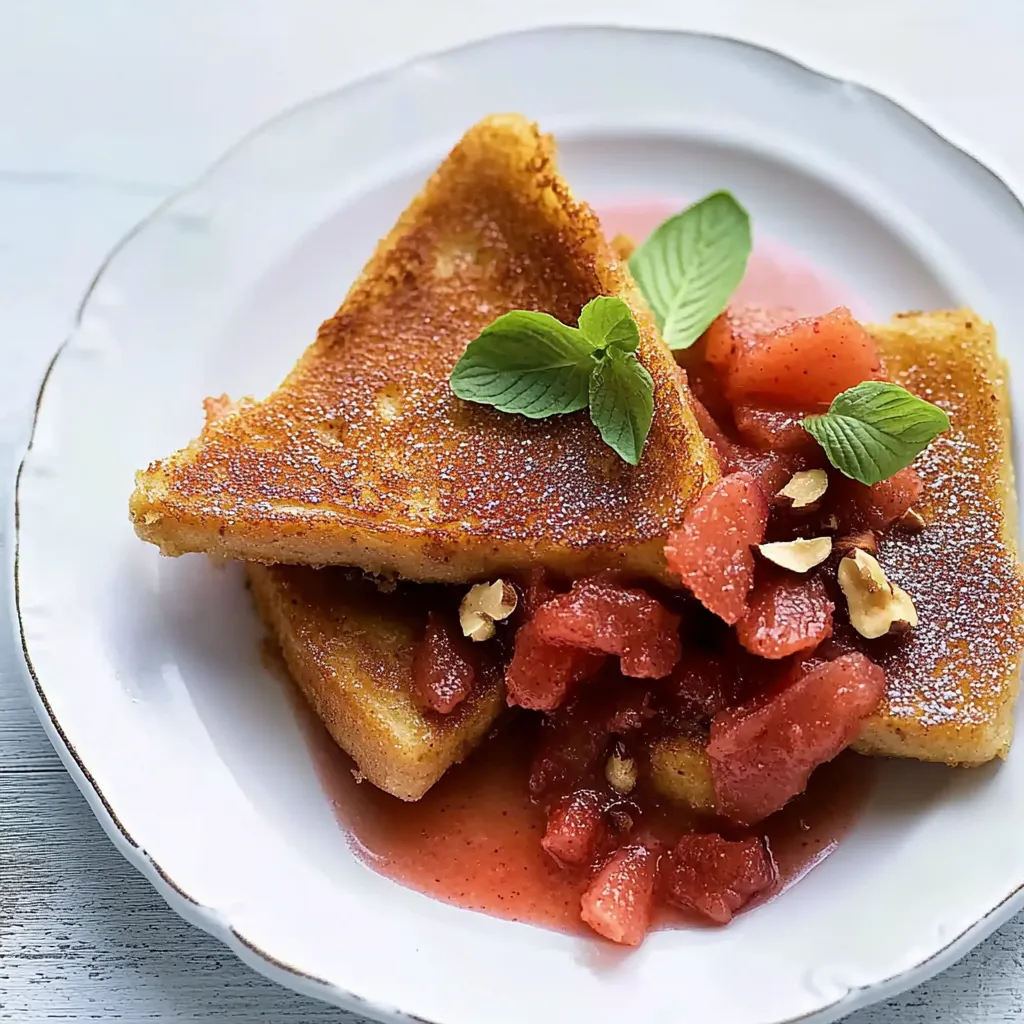 Ein weißer Teller mit Toast, Tomaten und Nüssen.