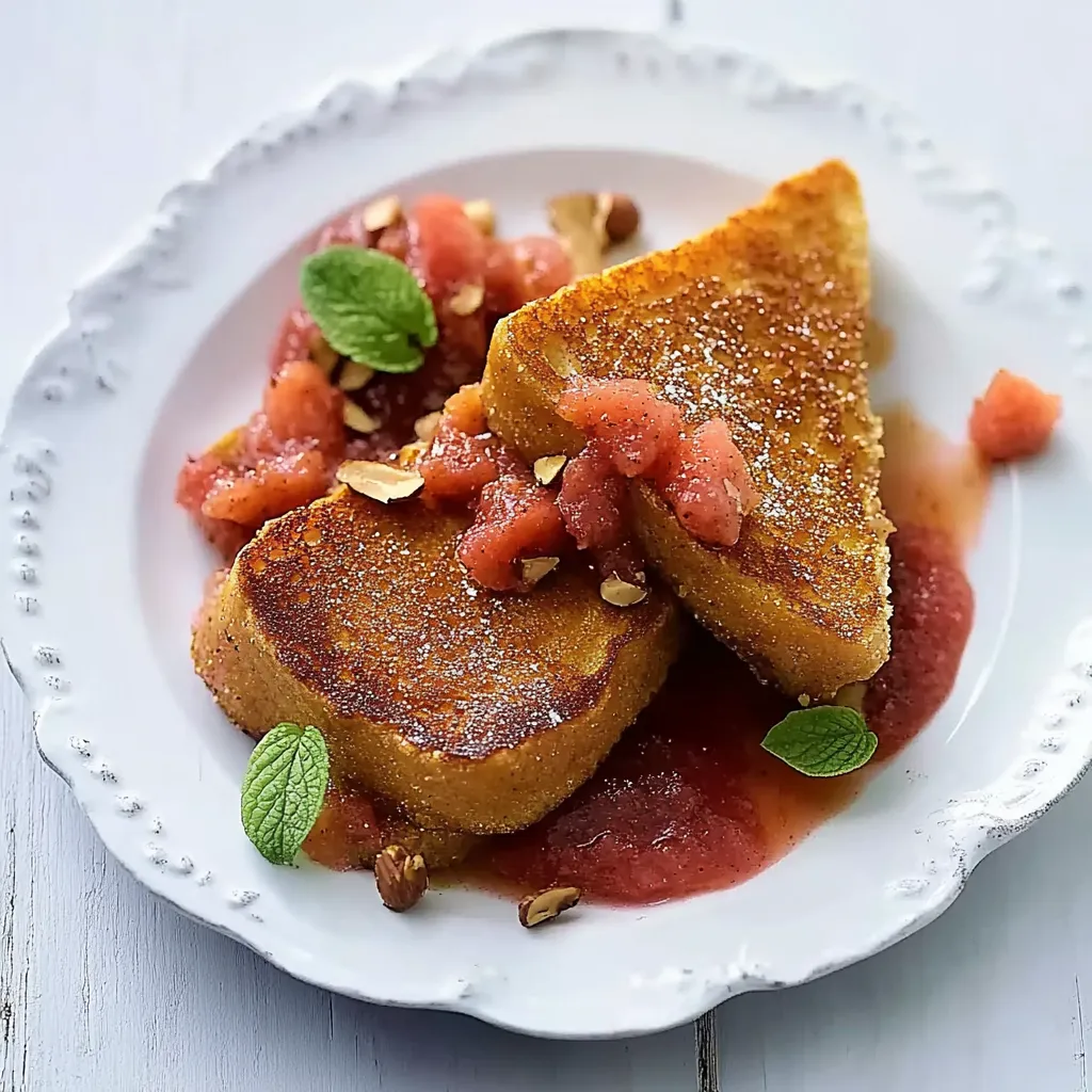 Ein weißer Teller mit Toast, Tomaten und Nüssen.