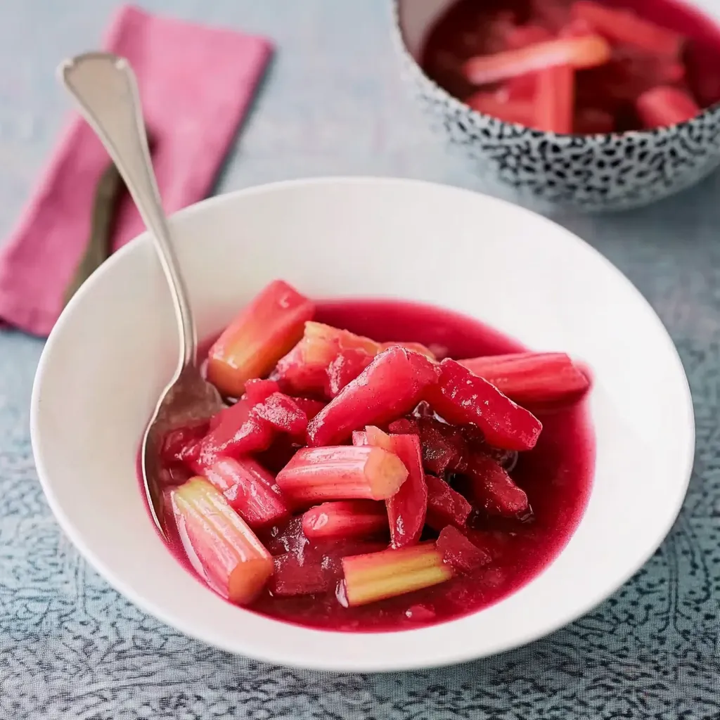 Ein weißer Teller mit einer Beilage aus Beeren und Karotten.