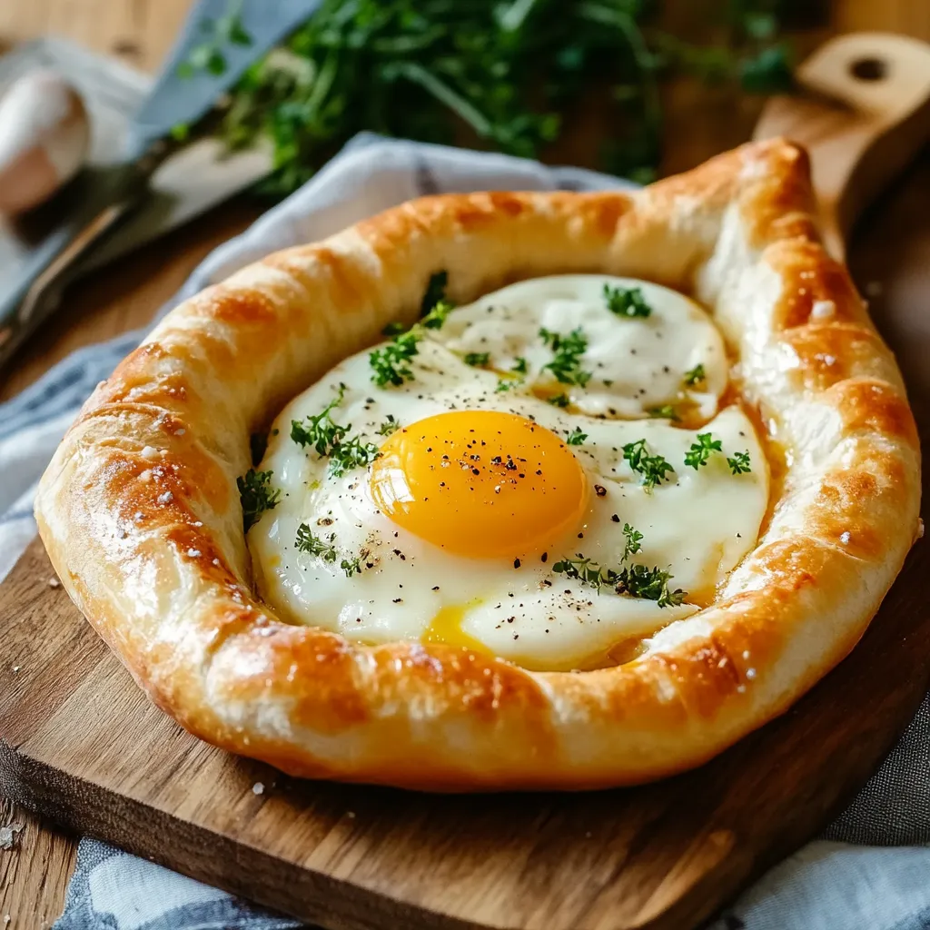 Ein Ei in einem türkischen Eier-Baguette.
