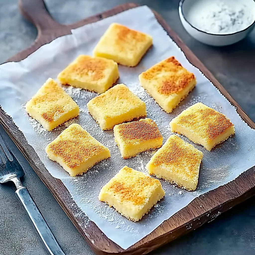 Eine Tafel mit einem Boden, auf dem sich 12 kleine, gebratene, gebackene oder gebackene Kuchen mit Zucker und Gewürzen befinden.