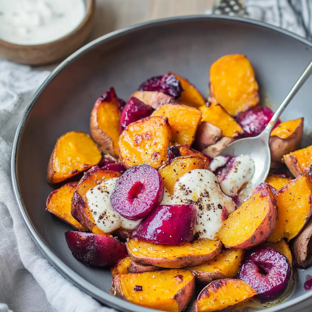 Ein Schalen mit frisch zubereitetem Obst, darunter Beeren, Paprika und Zwiebeln.