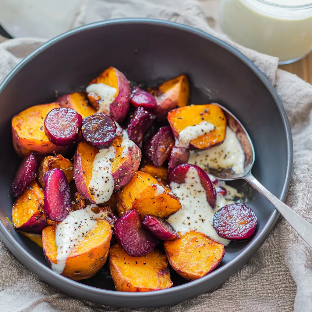Ein Schüssel mit frischem Obst, darunter Beeren, vor einer Tasse Milch.