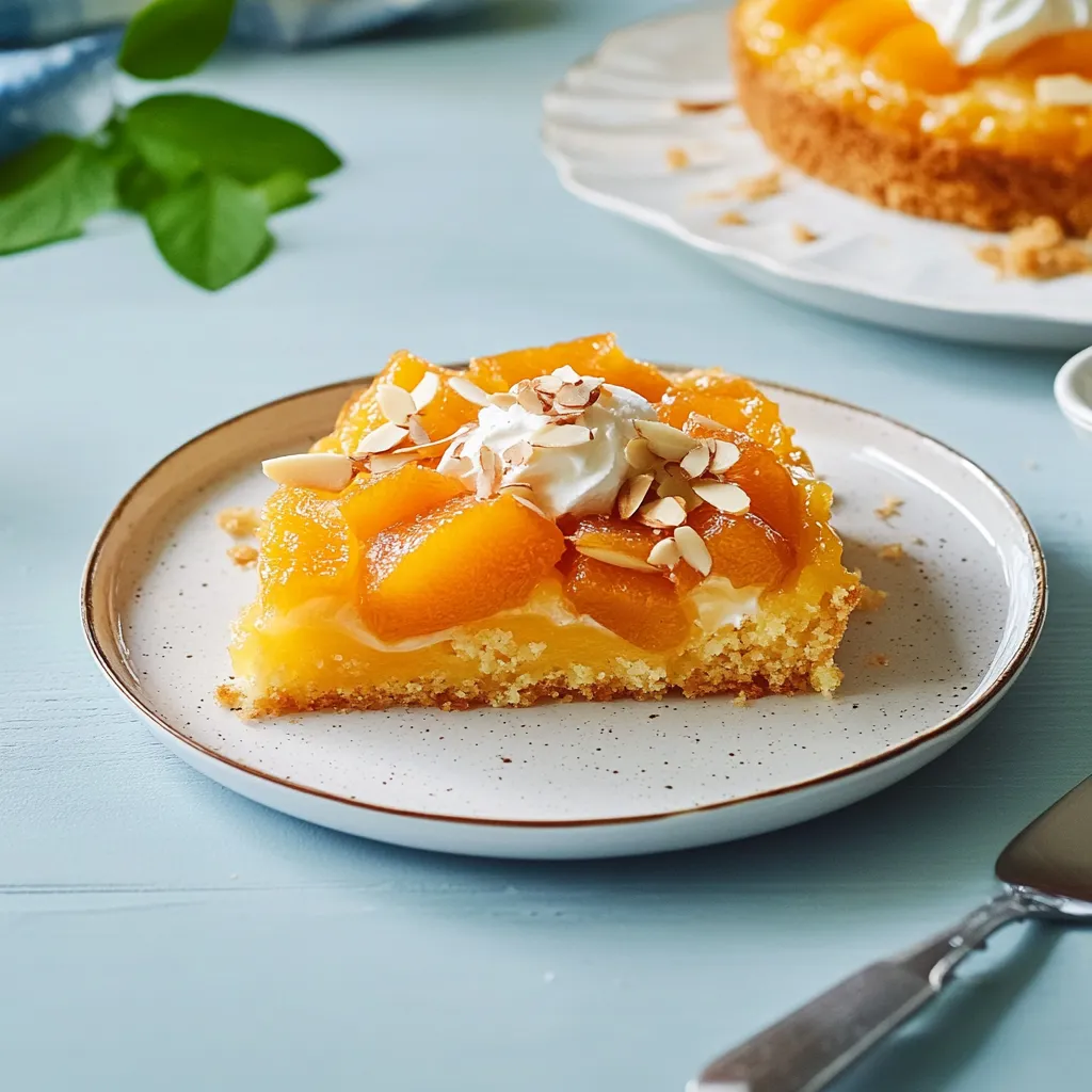 Ein Stück Kuchen mit einer Schicht von Nüssen und Sahne auf einem Plate.