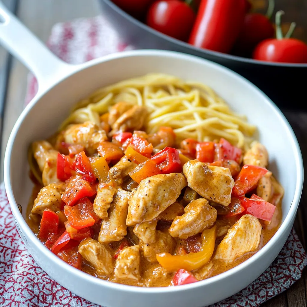 Ein weißer Teller mit einer Mischung aus Käse, Tomaten, Paprika und Zwiebeln.