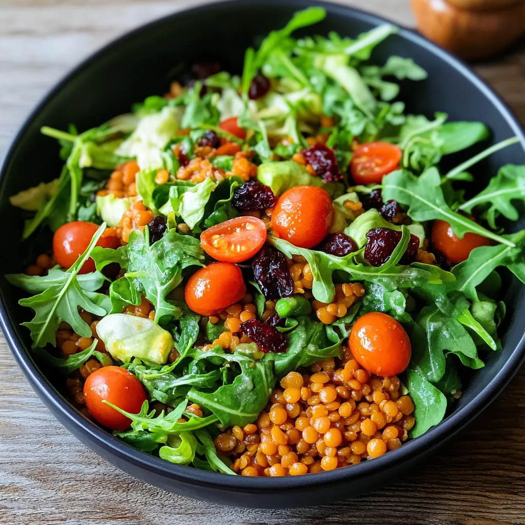 Ein schönes Salat mit vielen Zutaten wie Tomaten, Avocado, Linsen, Spinat und vielen anderen Zutaten.