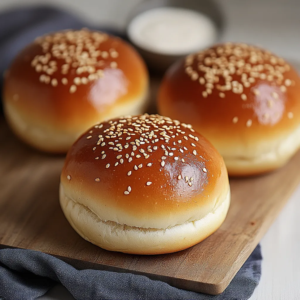 Ein paar Brötchen auf einem Brett.
