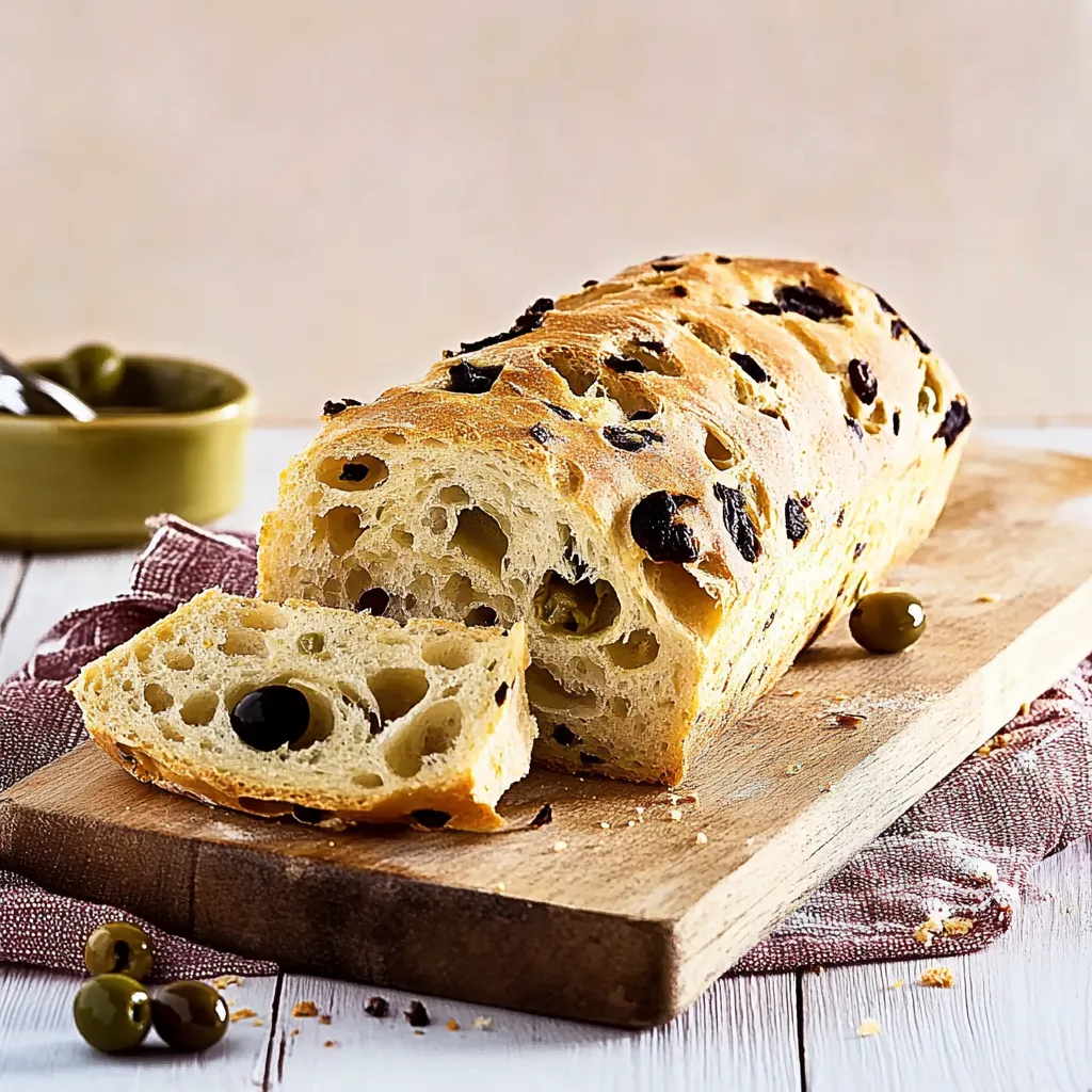 Eine Scheibe Brot auf einem Holzbrett.