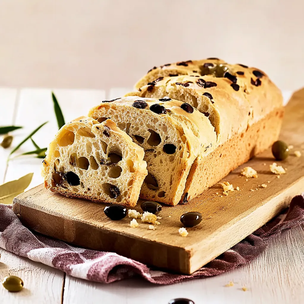 Eine Scheibe Brot auf einem Holzbrett.