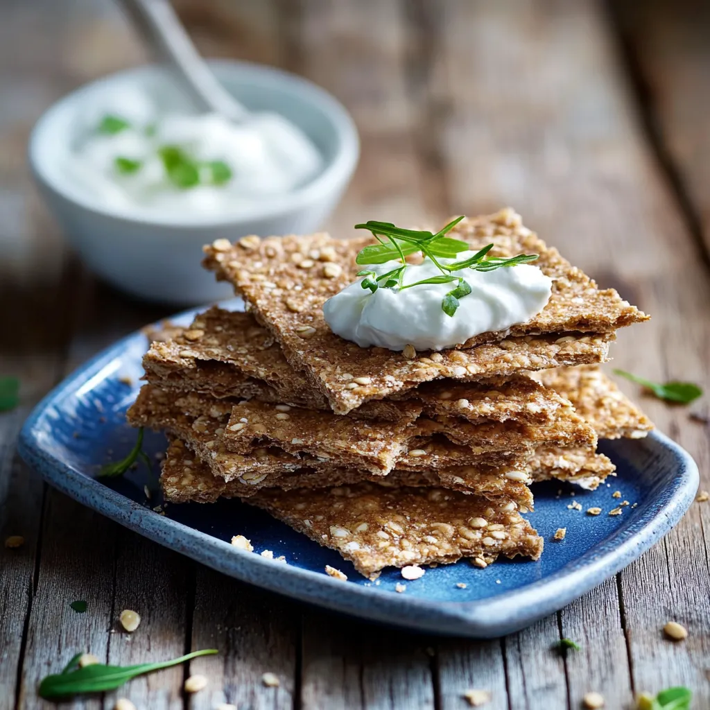Eine Platte mit Toastbrot und Mayonnaise auf einem Tisch.