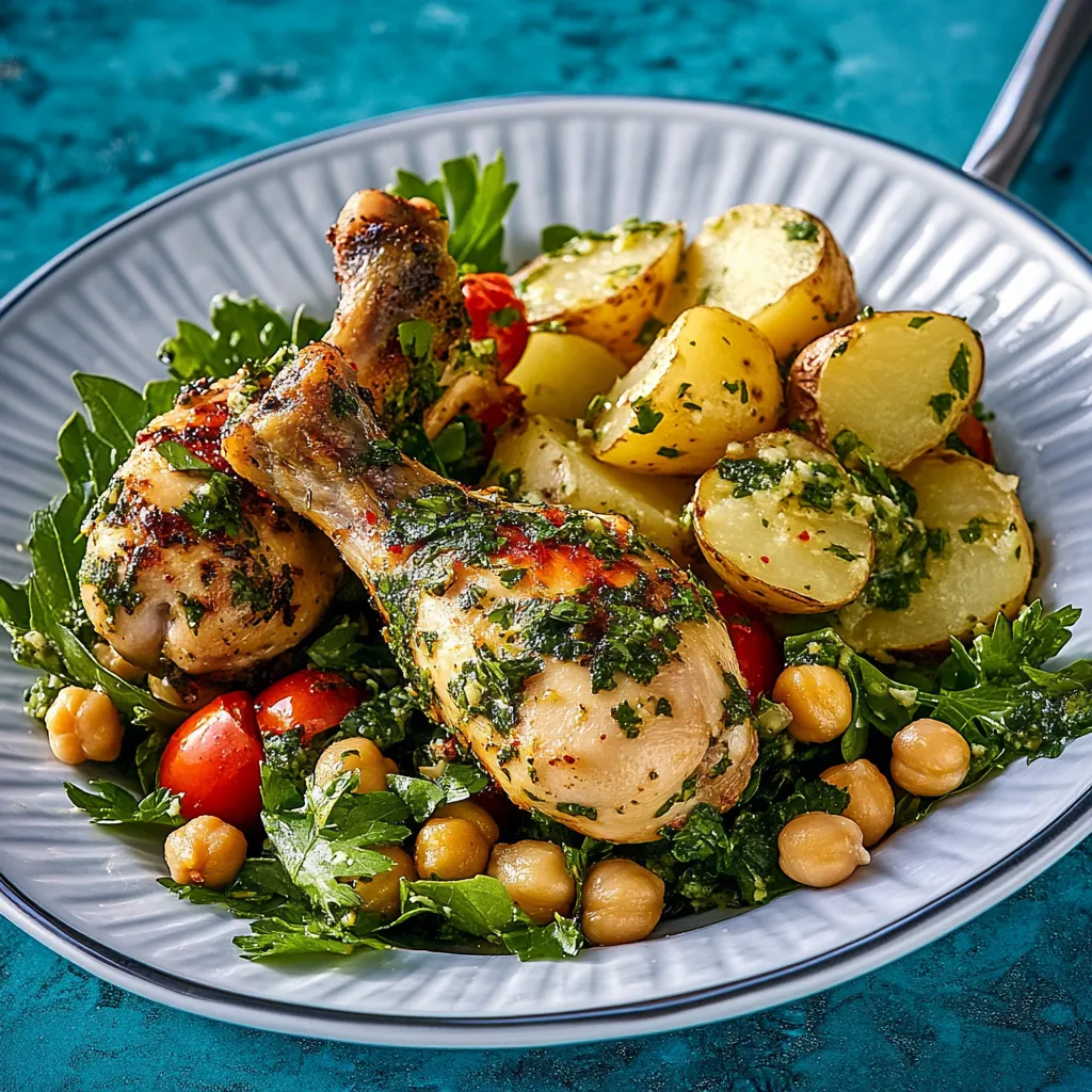 Ein Plate mit Gemüse und Fleisch.