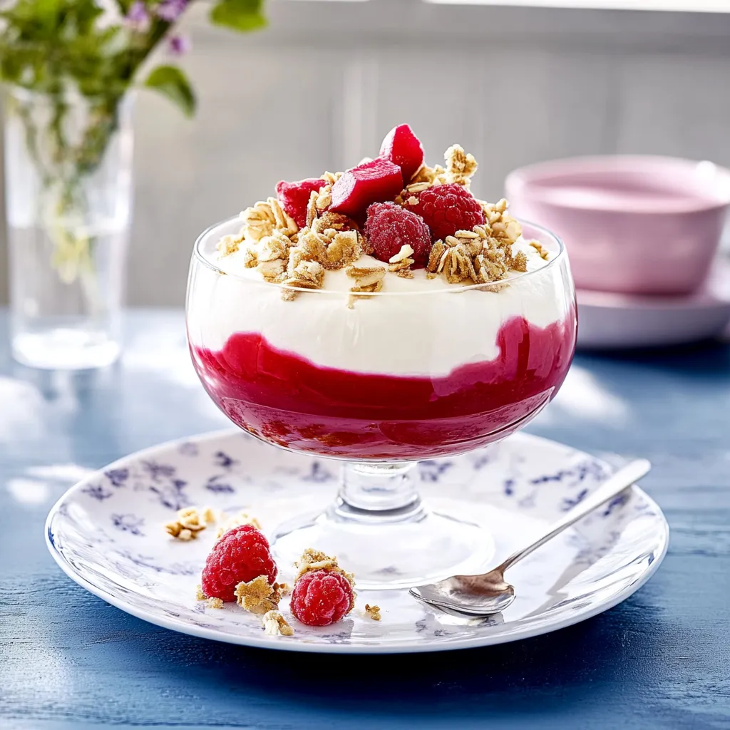 Ein Glas mit frischem Obst, darunter Raspberry, in einer Schüssel auf einem Tisch.