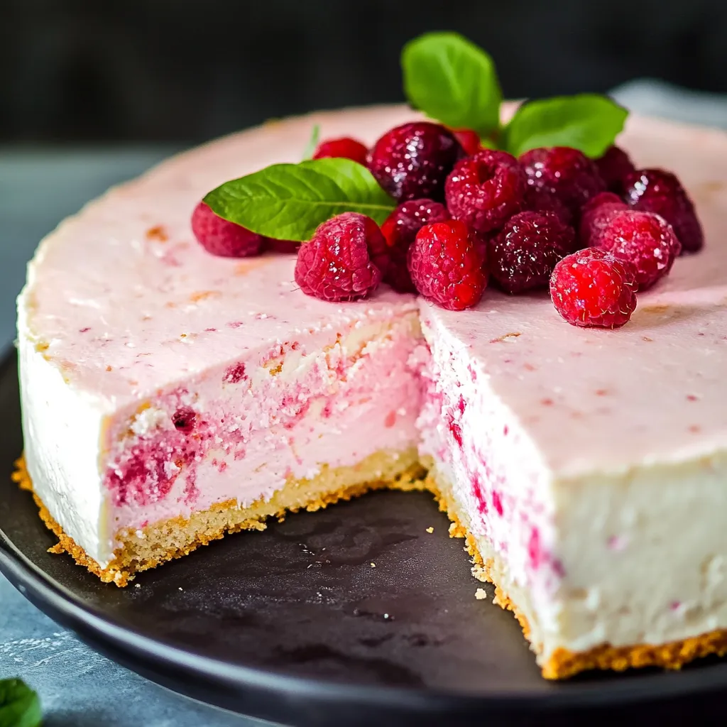 Eine Schokoladenkuche mit Raspberry-Fruchtgarnitur auf einem Teller.