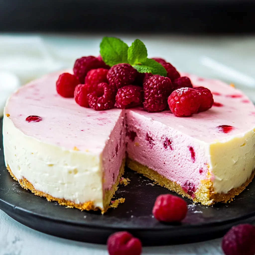 Eine Schokoladencake mit Raspberry-Topping auf einem Teller.