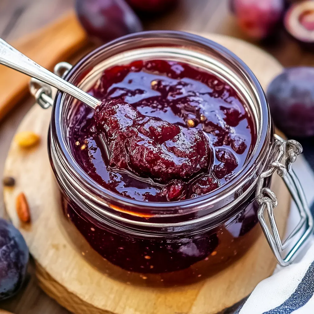 Eine Schüssel mit einer Sauce, die aus einer Mischung aus Beeren, Zucker und Gewürzen hergestellt wurde.
