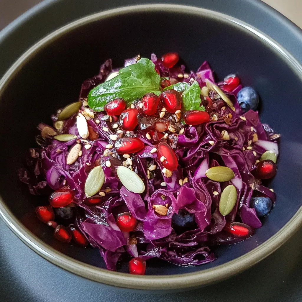 Ein Schälchen mit einer Mischung aus Beeren, Nüssen, Gewürzen und Gemüse.