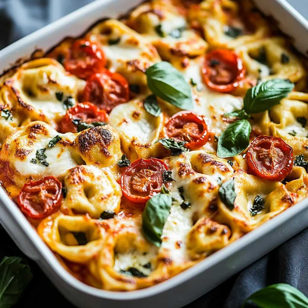 Ein weißer Teller mit einer Pizza, die mit Spinat, Tomaten und Mozzarella belegt ist.