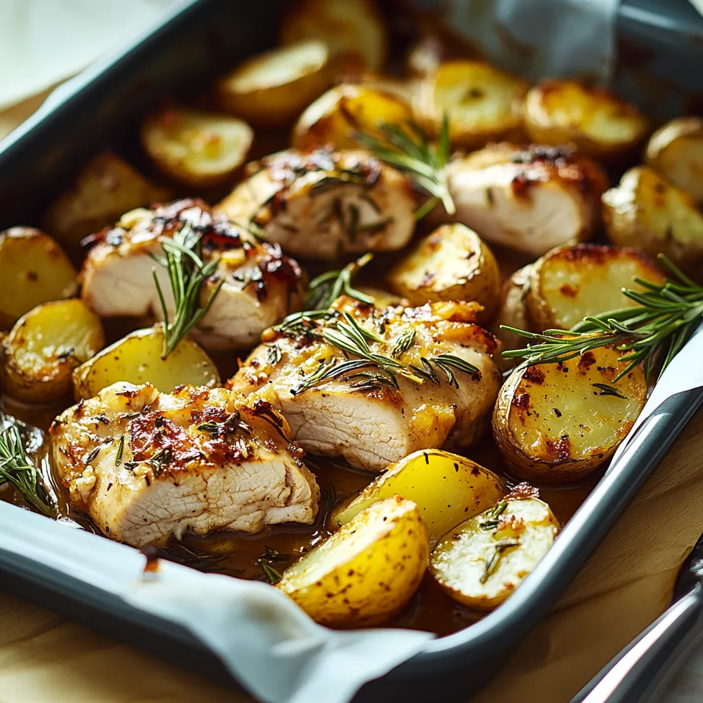 Ein Schüssel mit gegrilltem Fleisch und Kartoffeln.
