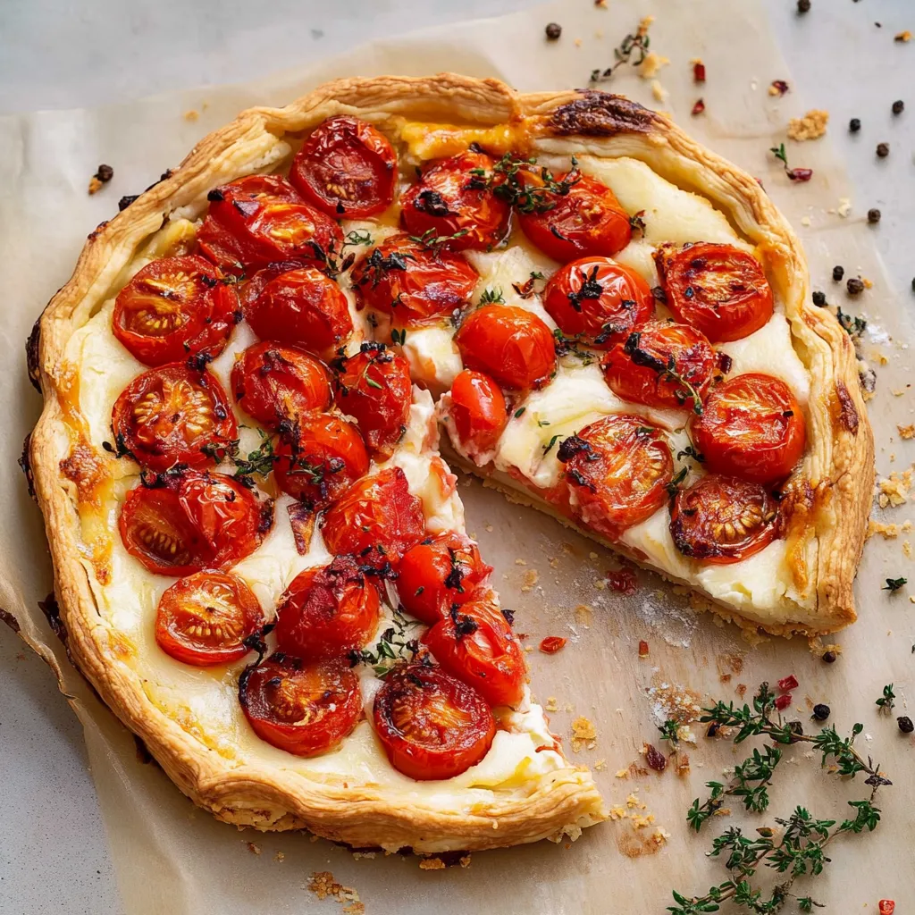 Ein halbes Stück Tomaten-Käse-Pizza auf einem Teller.