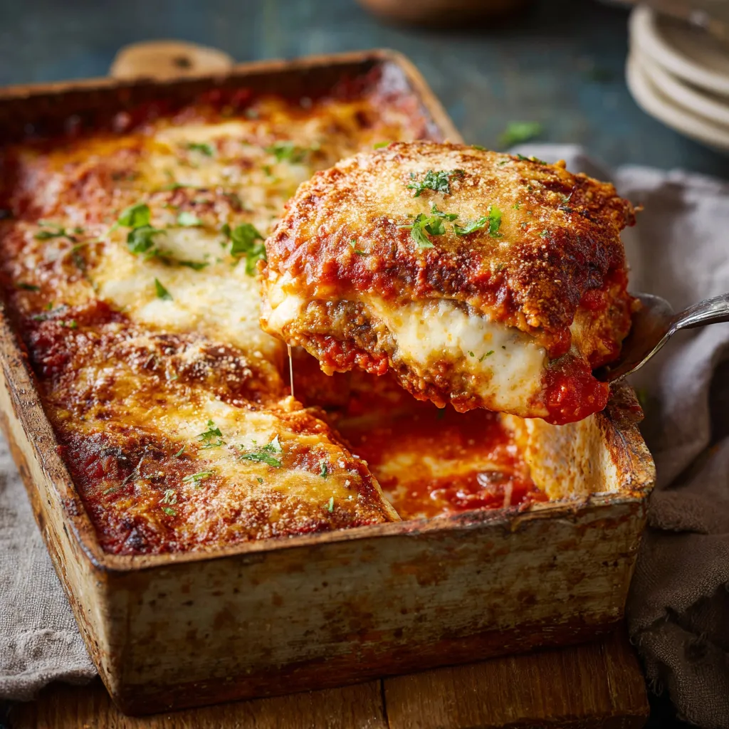 Ein Käse-Pizza mit Tomaten-Sauce und Zwiebeln in einem Käse-Pizza-Pan.