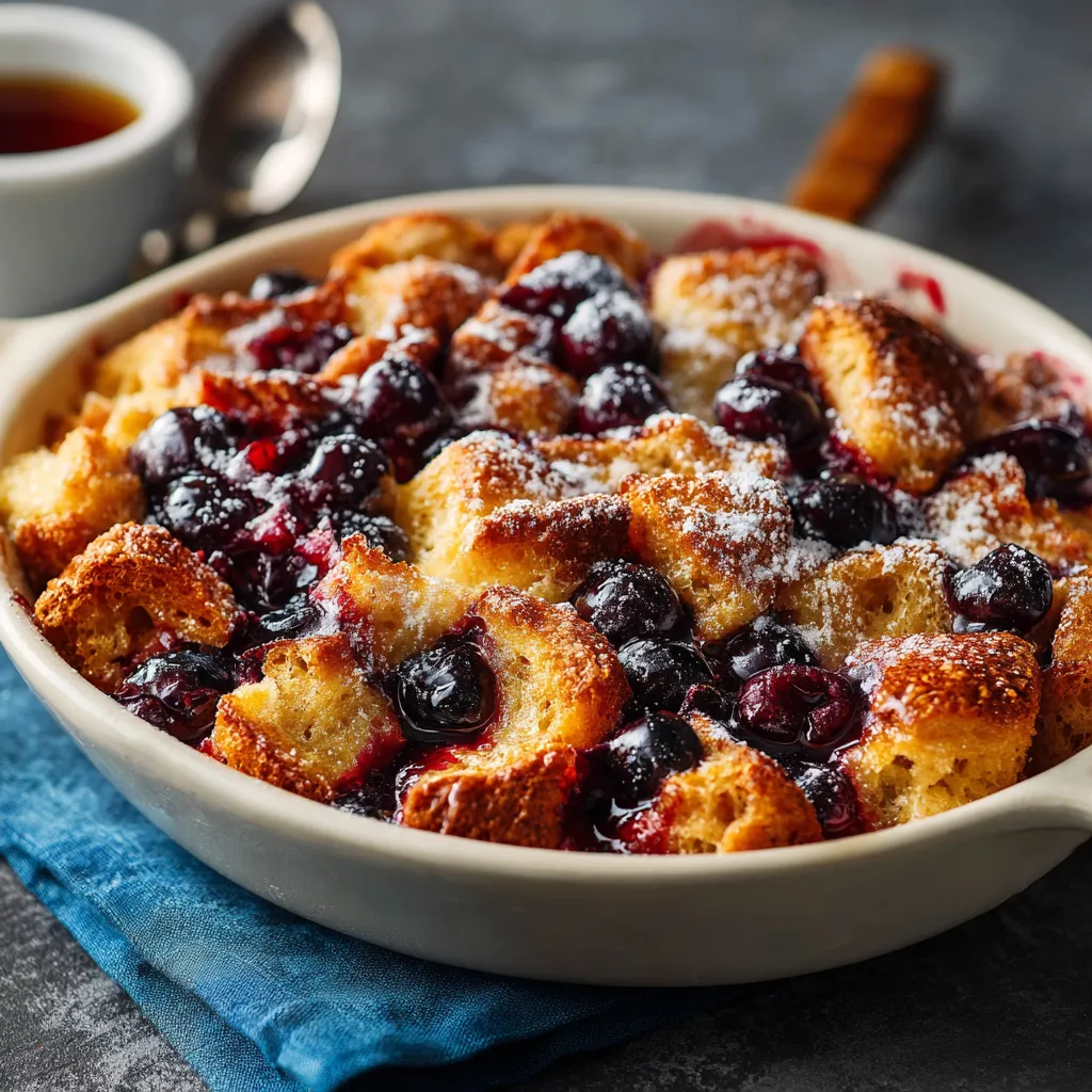 Ein weißer Becher mit einer Mischung aus Kuchen und Beeren.