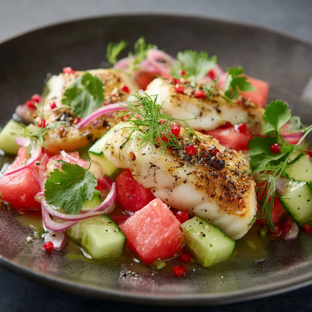 Ein Schüssel mit frischem Obst, darunter eine Kombination aus Zucchini, Melon, Papaya und Tomaten.