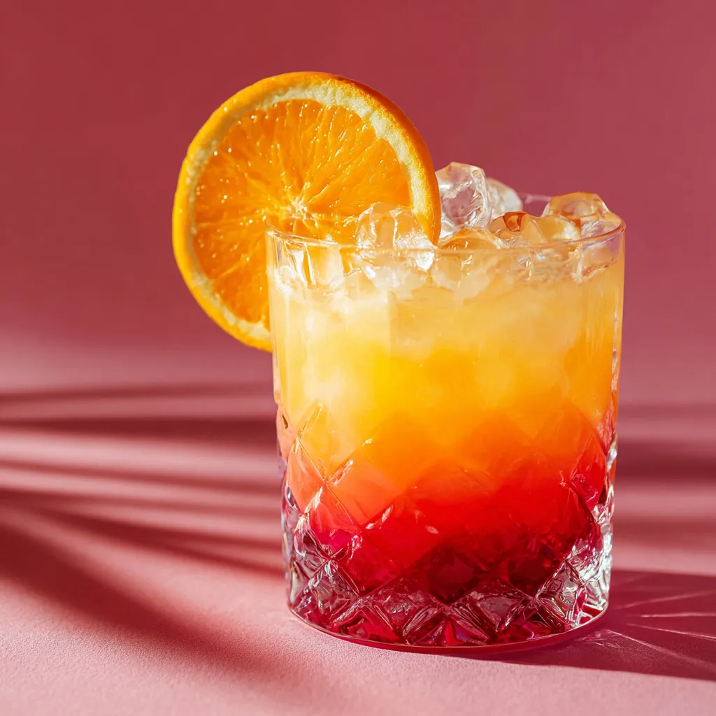 Ein Glas mit Orange-Saft und Zitronen-Saft, mit einer Orange darunter.